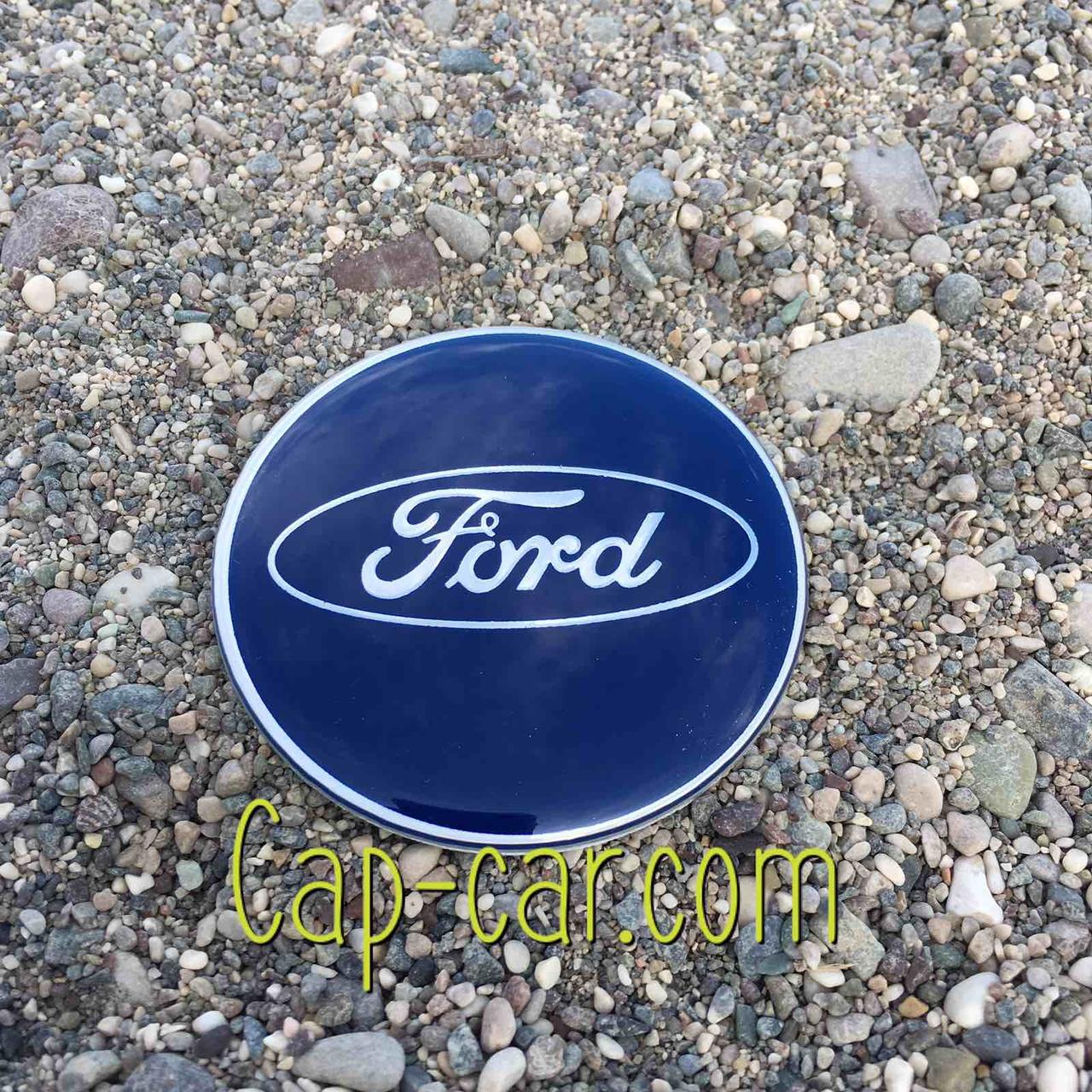 3D-наклейки для дисків з емблемою Ford (Форд) 65 мм. Ціна вказана за комплект наклейок із 4 штук.