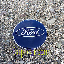3D-наклейки для дисків з емблемою Ford (Форд) 65 мм. Ціна вказана за комплект наклейок із 4 штук.