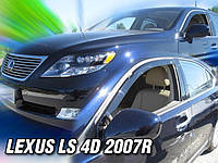 Дефлекторы окон (вставные!) ветровики Lexus LS460 LS600 2006-2012 2шт., HEKO, 30009