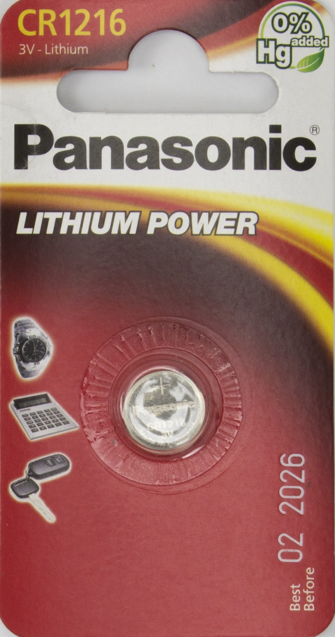 Батарейка Panasonic CR1216/1bl(12)