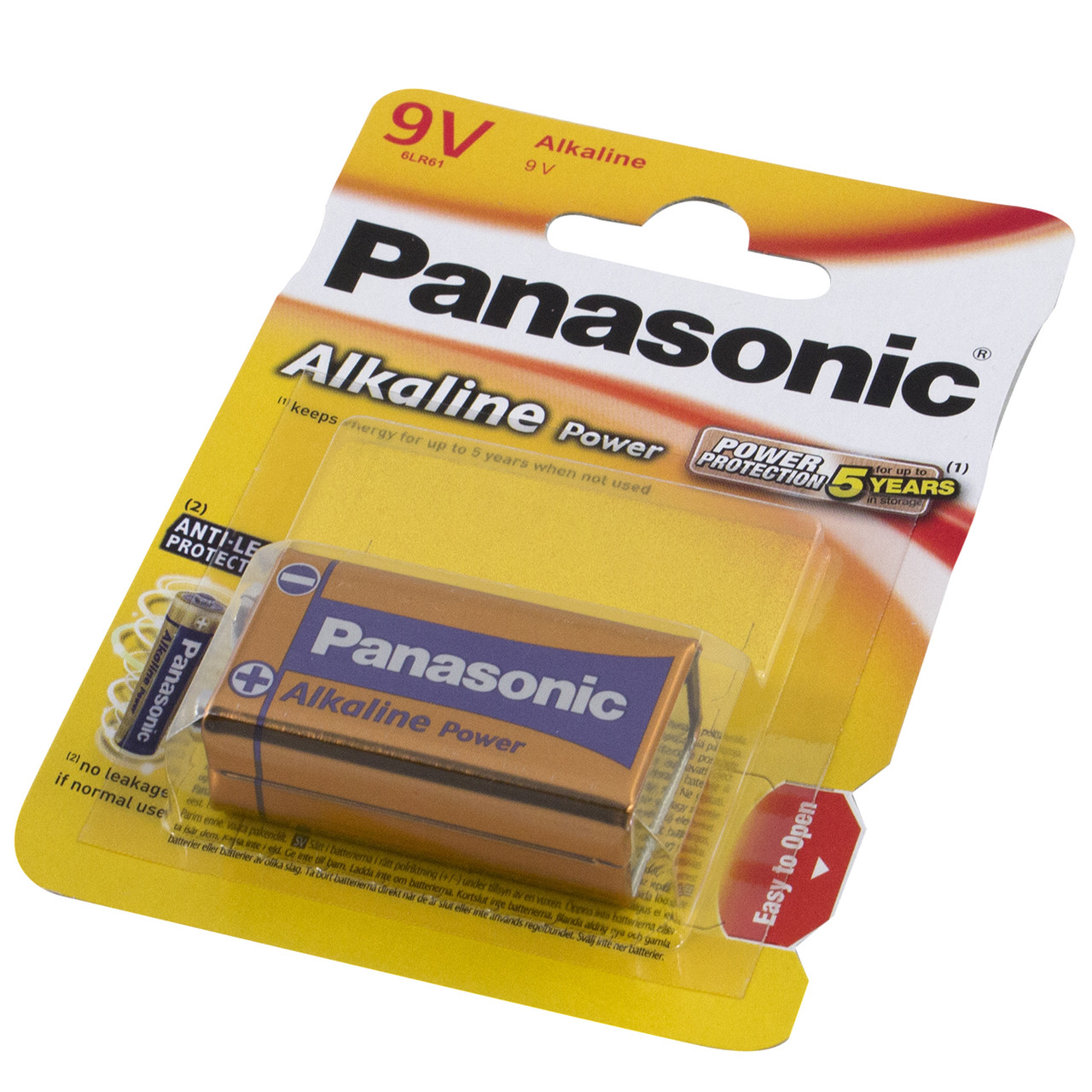 Батарейка Panasonic Алкалайн 6LR61/6LF22/1bl крона Alkalaine Power Bro(12)