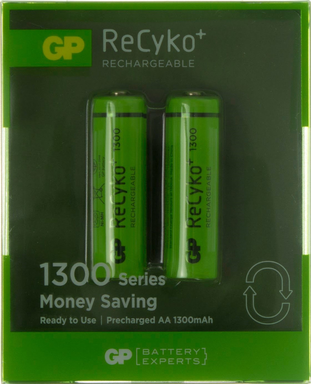 Акумулятори GP NіMH 130AAHCE-2GBE2 (R-06,1300mAh)/блістер 2шт