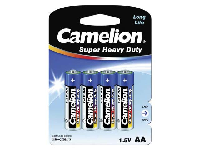 Батарейки Camelion blue R-06/блістер 4шт (12)(240)