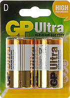 Батарейки GP Ultra 13AU-U2 LR-20/блістер 2шт (10)(80)