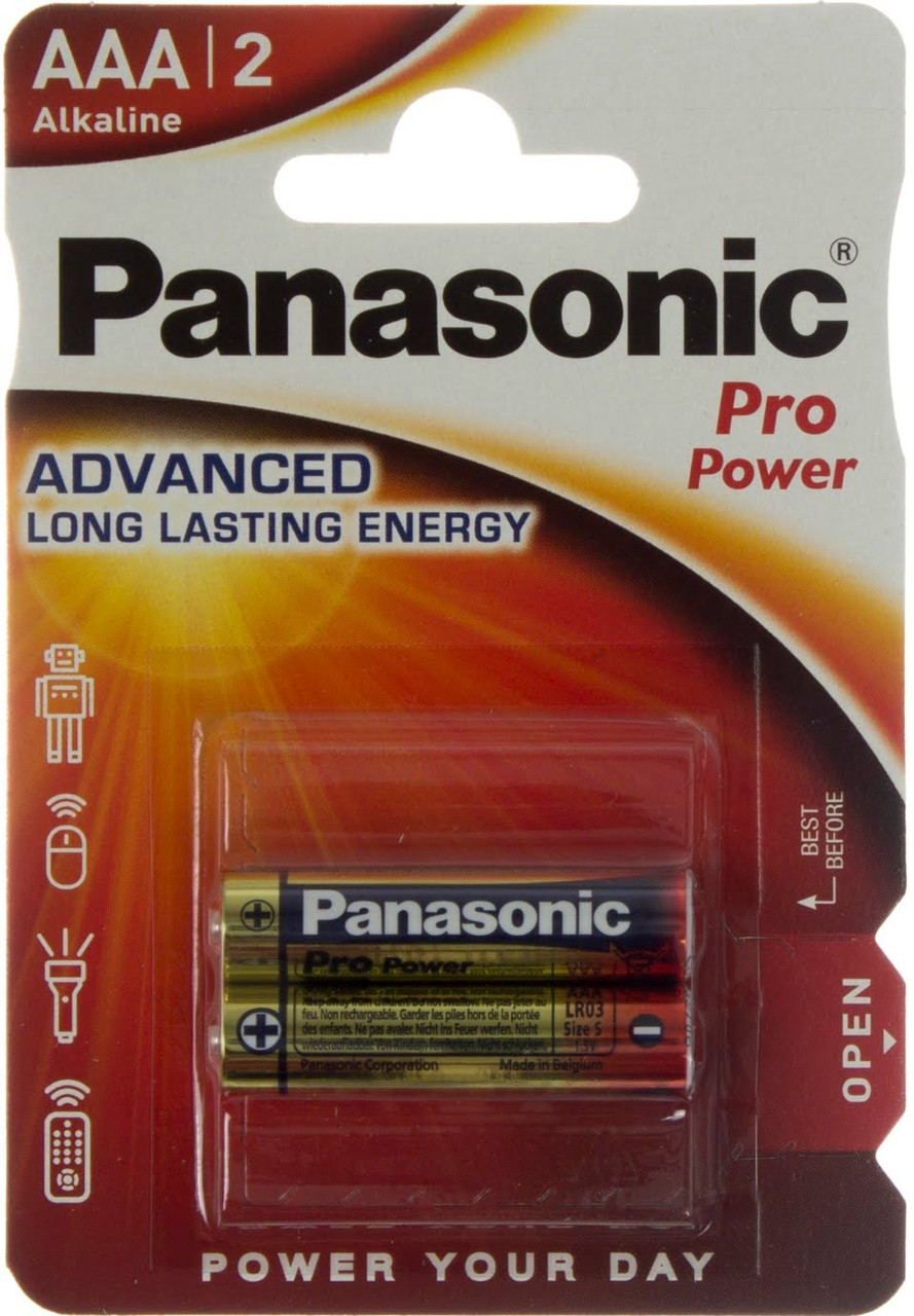 Батарейки Panasonic Pro Power LR-03/блістер 2шт (12)
