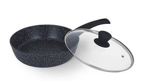 Сковорідка алюм. антиприг. покриття "Ringel Koriander" 24см з кришкою №RG-1107-24/14814(6)