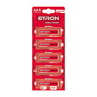 Батарейки Etron Mega Power LR-03/блістер 5шт (12)(120)