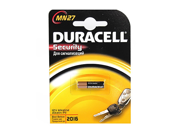 Батарейка Duracell Алкалайн LR-27A/MN27/1bl(10)