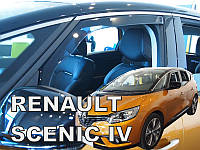 Дефлекторы окон (вставные!) ветровики Renault Scenic 4 2016-2021 4шт., HEKO, 27004