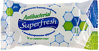 Серветки вологі Super Fresh Антибактеріальні 15шт(120) №0497