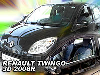 Дефлекторы окон (вставные!) ветровики Renault Twingo 3d 2008-2014 2шт., HEKO, 27169