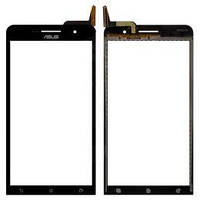 Сенсор (тачскрин) для Asus ZenFone 6 (A600CG, A601CG) черный Оригинал (Тестирован)