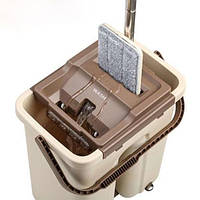 Швабра с ведром с автоматическим отжимом Easy Mop комплект для уборки чудо швабра и ведро с отжимом