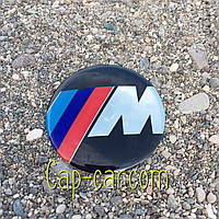 3D-наклейки для дисків з емблемою BMW M (БМВ М) 65 мм. Ціна вказана за комплект наклейок із 4 штук.