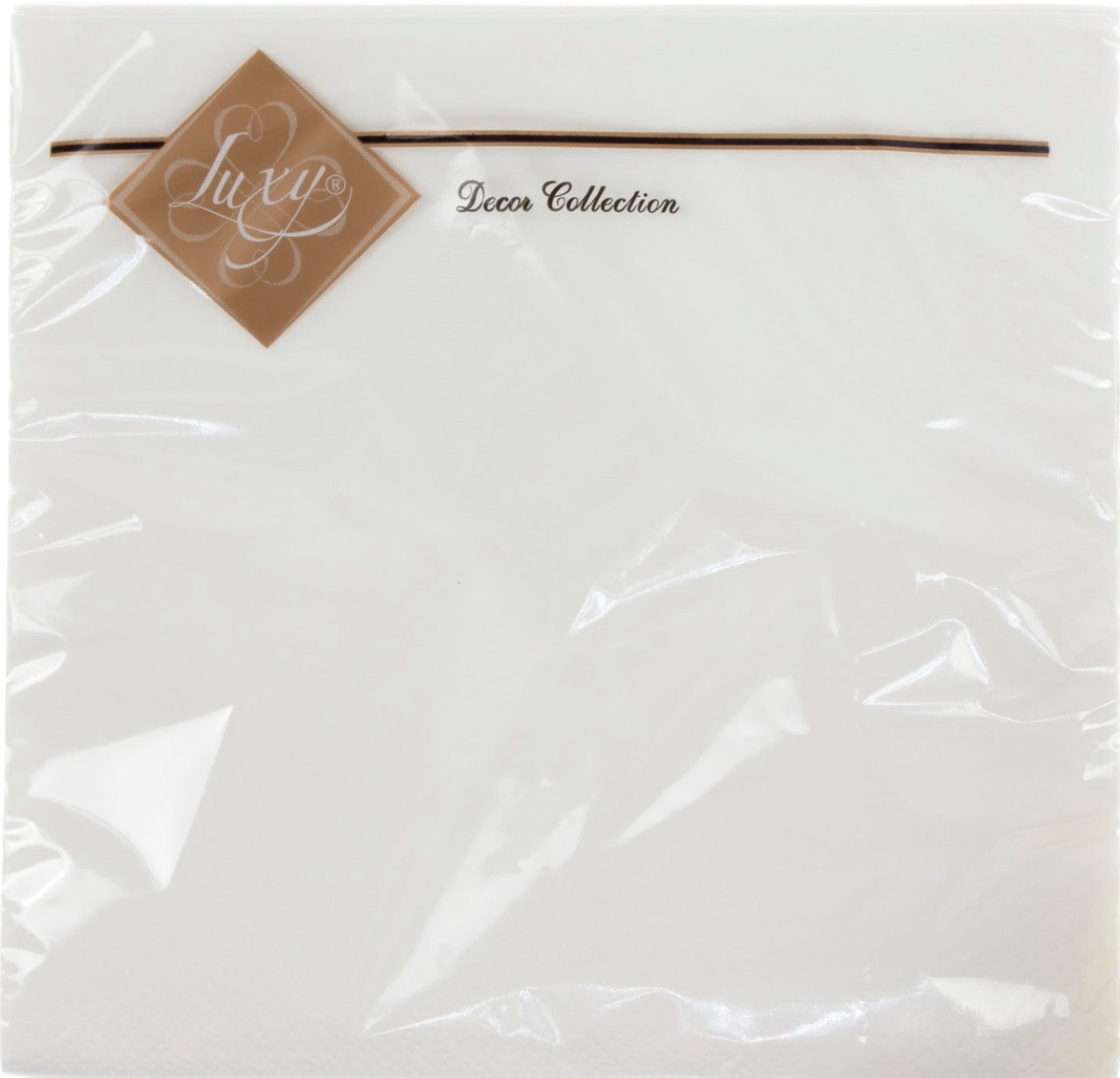 Серветки столові ТМ "Luxy" 3-х шарові (20шт) біла(15)