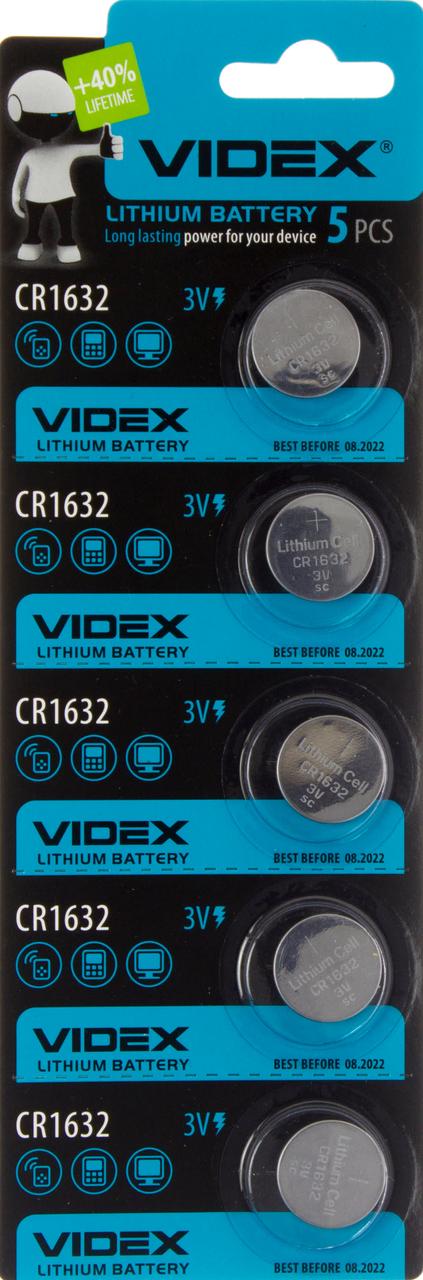 Батарейка Videx CR1632/5bl(5)(100)