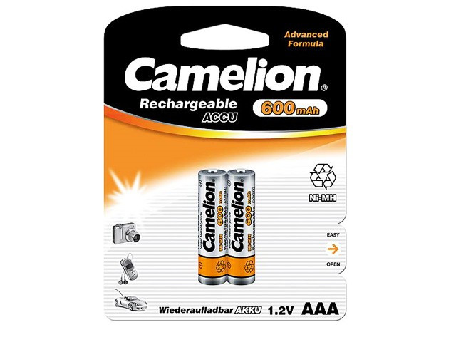 Акумулятори Camelion Ni-Mh (R-03,600mAh)/блістер 2шт (12)