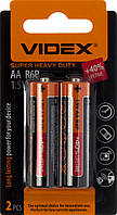 Батарейки Videx R-06/мініблістер 2шт (20)(600)