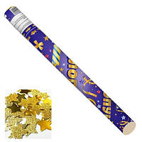 Хлопавка пневм. 30см "Зірки" золото №9313(1)(12)(96)