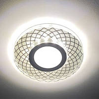 Врезной светодиодный светильник (точечный) Feron CD833 с LED подсветкой