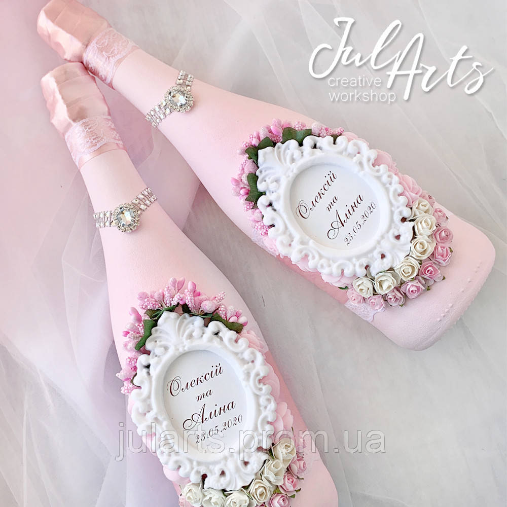 Нежно розовый набор свадебных аксессуаров под заказ - фото 3 - id-p1155402643
