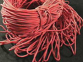 Шнур гумка колір червоний 2.5 мм, фото 2