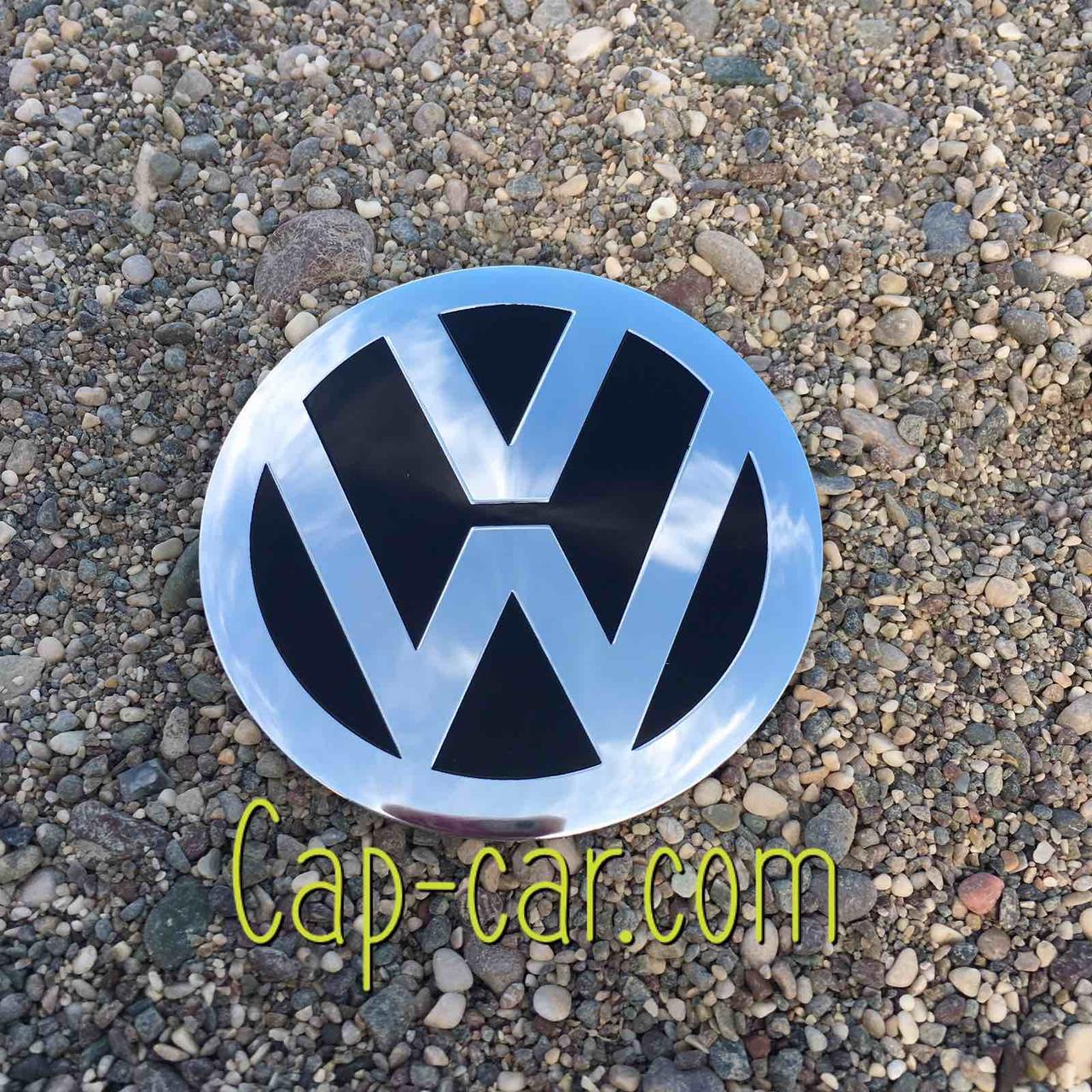 3D-наклейка для дисків з емблемою Volkswagen (Фольцваген) 65 мм. Ціна вказана за комплект наклейок із 4 штук.