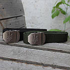 🔱 Ремінь тактичний з Тризубом (чорний) для поліції, нацгвардії, зсу, військових, фото 5