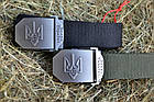 🔱 Ремінь тактичний з Тризубом (чорний) для поліції, нацгвардії, зсу, військових, фото 6
