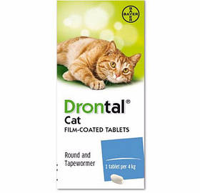 Bayer Дронтал антигельмінтний засіб для кішок, 1 табл.