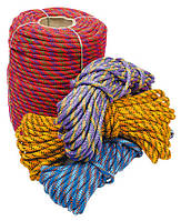 Фал кольоровий плетений (10 мм.*100 м.)