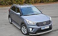 Защита переднего бампера (ус двойной) Hyundai Creta 2014+