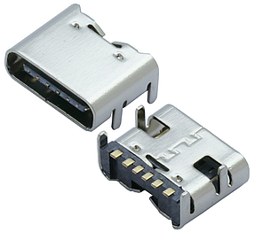 Роз'єм гніздо USB Type-C 6pin