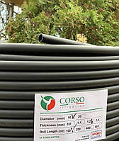 Італія сліпа багаторічна трубаØ16 мм, 100 м, стінка 1,2 мм бухта для поливання Corso Hydro Plastik