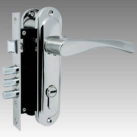 KEDR Замок врізний із ручками 1023-M60-NI