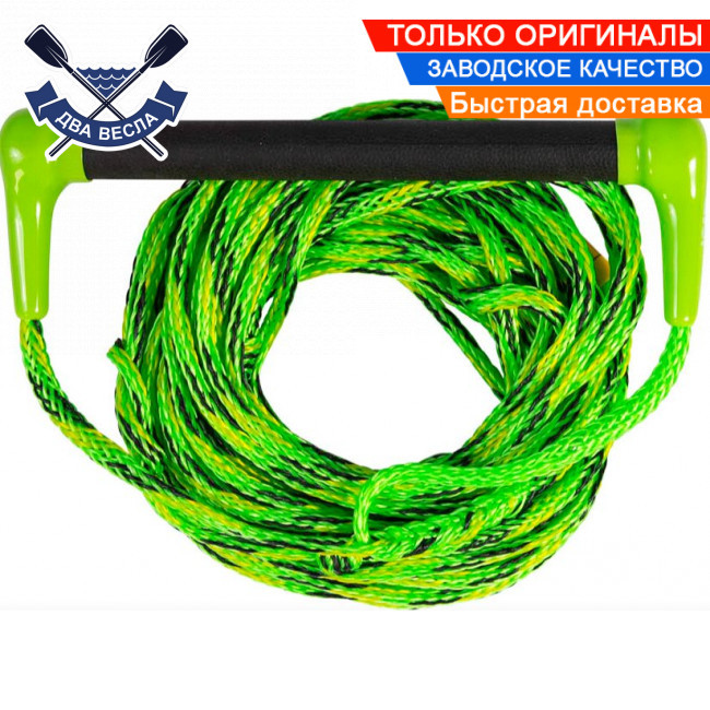 Буксирувальний фал мотузка для водних лиж Transfer Ski Combo Green довжина 18,3 м, рукоятка 30,5 см, 1 секція