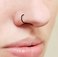Кільце в ніс/хрящ з медичної сталі Spikes - сталеві, чорні, золоті, фото 7