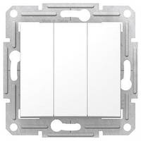 Вимикач Schneider-Electric Sedna 3-х клавішний слонова кістка (SDN0300623)
