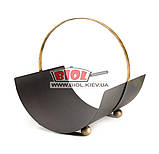 Кована дровниця (кошик для дров) 45х35х45 см FM-0042, фото 3