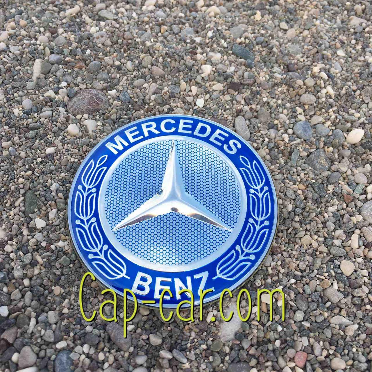3D-наклейка для дисків Mercedes (Мерседес) 65 мм. Ціна вказана за комплект наклейок із 4 штук.