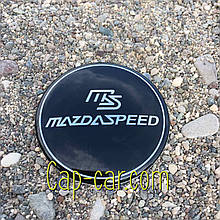3D-наклейки для дисків з емблемою Mazda speed (Мадора спид) 65 мм. Ціна вказана за комплект наклейок із 4 штук.
