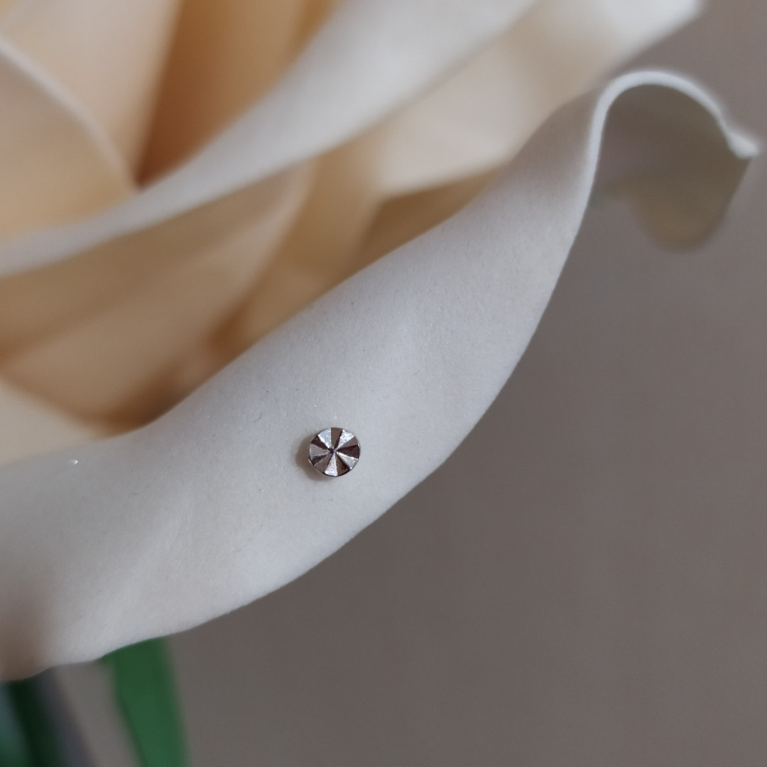 Серебный пірсинг в ніс 925 проби