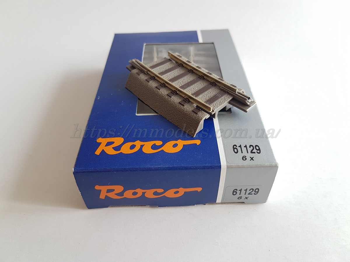 Рельсовий матеріал Roco Geoline 61129, радіусна рейка Curved track R2, 7.5°., масштабу 1/87, Н0