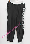 Модні легкі чорні батальні штани на літо з написами Darkwin, фото 2