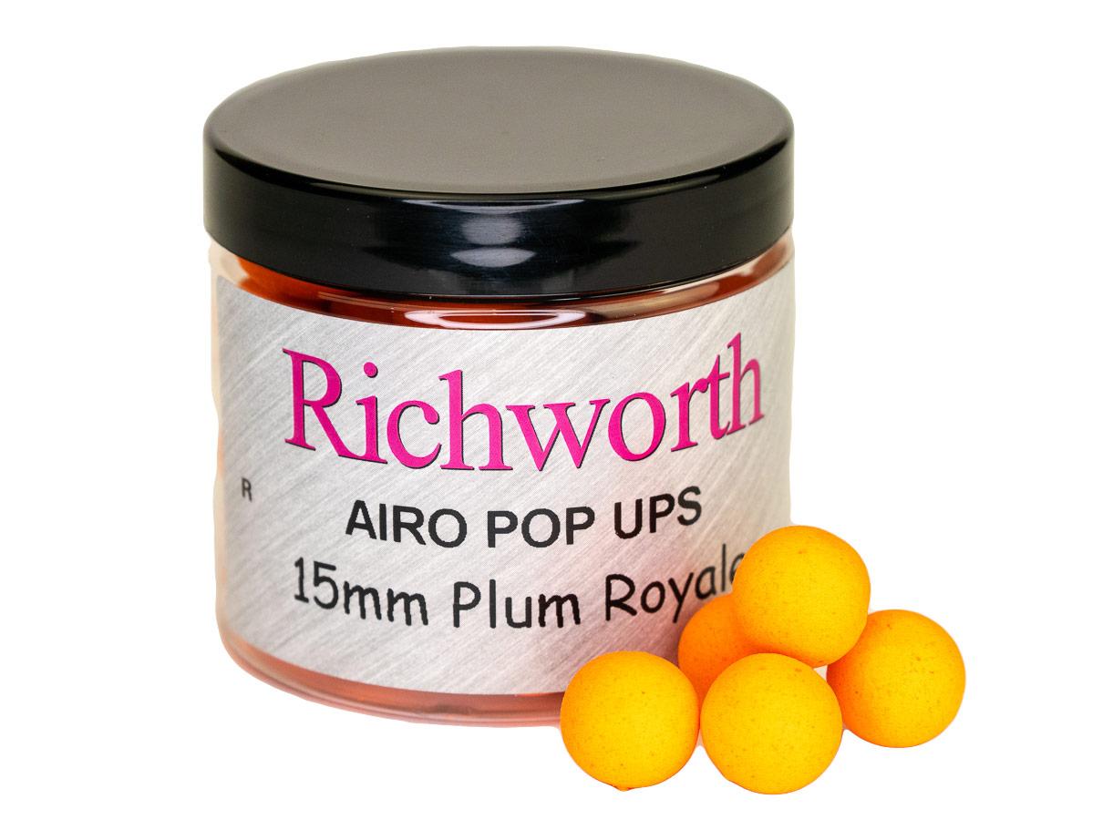 Плаваючі бойли Richworth Airo Pop-Up Plum Royale 15мм, 200мл