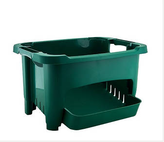 Корзина для хранения овощей салатовая,пластик, фото 1