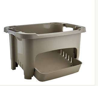 Корзина для хранения овощей салатовая,пластик, фото 2