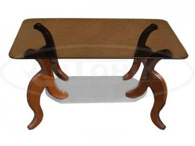 Журнальний кофейний столик зі скла у вітальню Тріал Антонік, фото 1