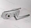 Замок з ручкою WC ST-106 AL/WC для скляних дверей, фото 2