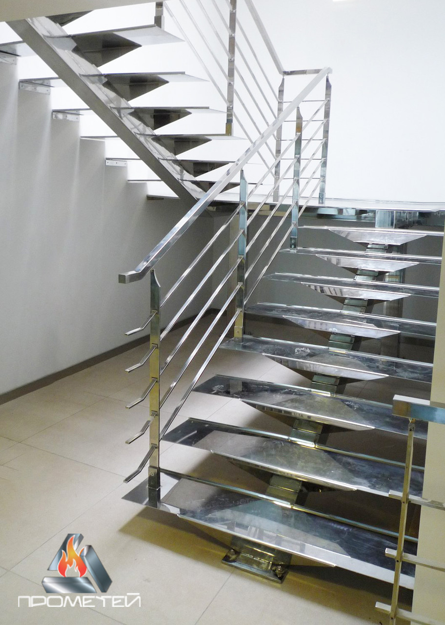 Металлические лестницы на второй этаж - фото 7 - id-p938429839